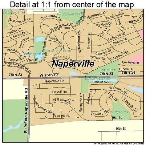 Printable Map Of Naperville Il